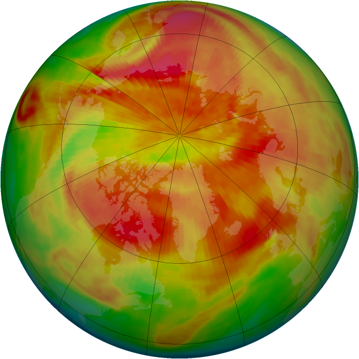 Arctic ozone map for 26 March 1987